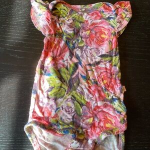 Posh Peanut Floral Baby Onesie